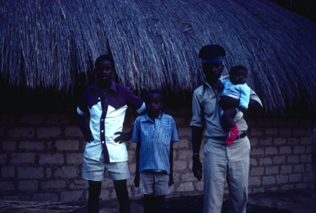 Mr. Jameson Mpundu and children at Mukupa Katandula village