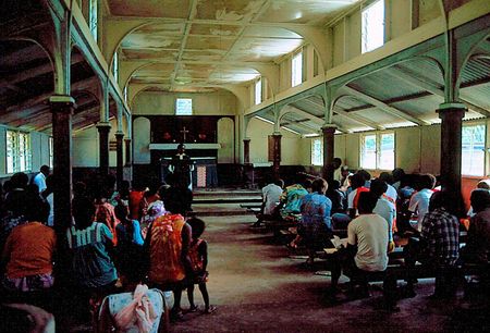 Inside the Church in Waileni