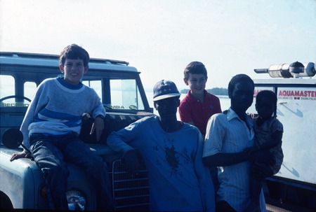 Crossing the Luapula River on a Ferry