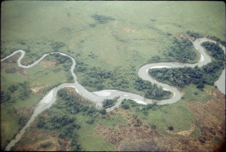 Wahgi River, aerial shot