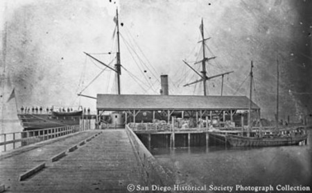 Steamer California docked at Culverwell&#39;s wharf