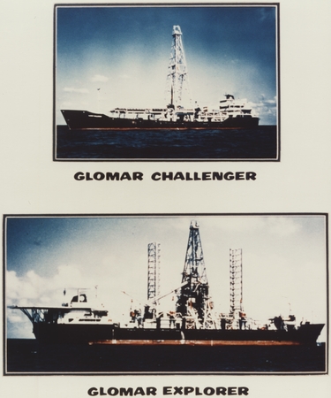Comparison of Glomar Challenger with Glomar Explorer