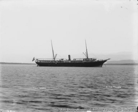 Chilean steamship Itata anchored on San Diego Bay