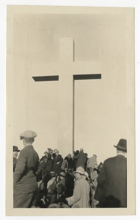 Mount Helix cross during Easter celebration