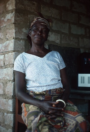 Bemba storyteller at Fele&#39;s village, Malole