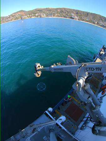 Bird&#39;s-eye CTD-Rosette Deployment