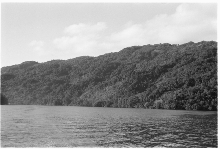 East Kwaio coast of Malaita, probably taken inside of Sinalagu Harbour.