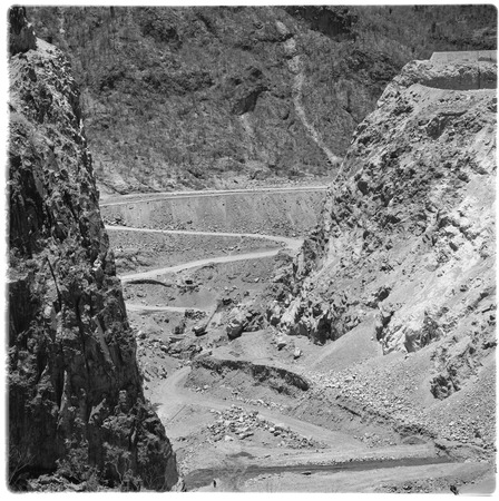 Plutarco Elias Calles Dam site under construction