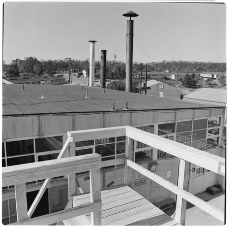 Camp Matthews, Bowling Alley Building, (roof top), Building No.353; view of B-Gate