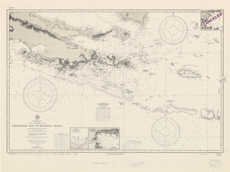 South Pacific Ocean : New Guinea : Papua -southeast coast : Orangerie Bay to Bramble Haven