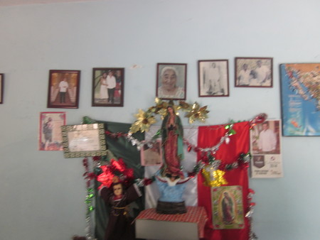 Altar in house of Santiago Domínguez Aké