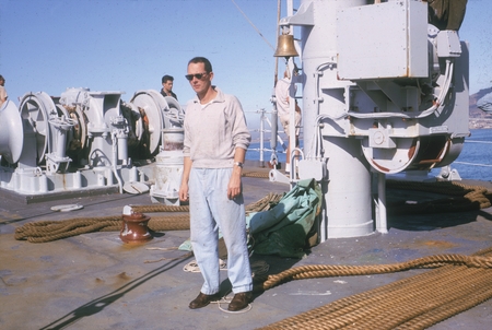 Jan Lawson, Senior Marine Technician [on R/V Argo] aft deck