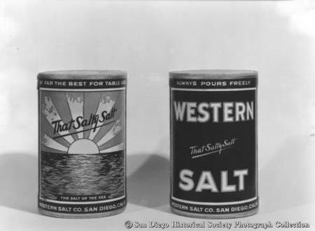 Packaging for processed sea salt from Western Salt Company in Chula Vista