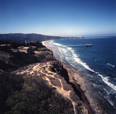 Aerial view of Scripps Institution of Oceanography and La Jolla (looking south)
