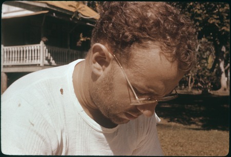 Archaeologist Roger Green in Papetoai, Moorea