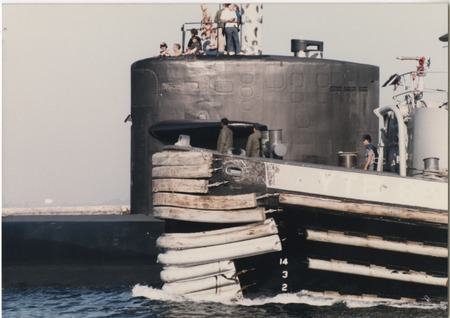 J. Robert Beyster and others abroad Naval submarine, Polaris Poseidon Trident project