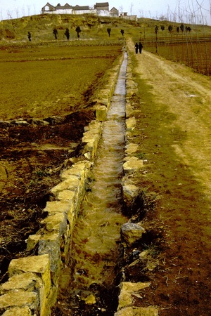 Irrigation canal carrying water from Red Flag Canal into village (1 of 4)
