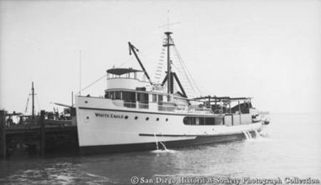 Docked tuna boat White Eagle