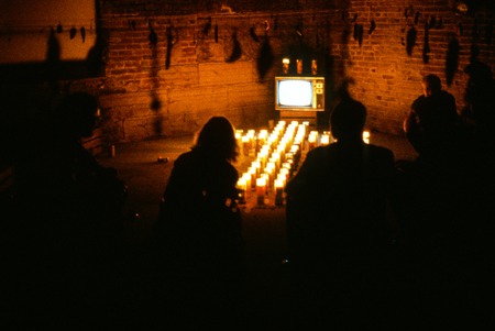 The Celebration is Over: viewers and the installation of votive candles and television screen