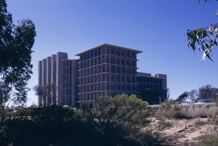 John Muir College: Electrophysics Research Building: exterior: full view from south east