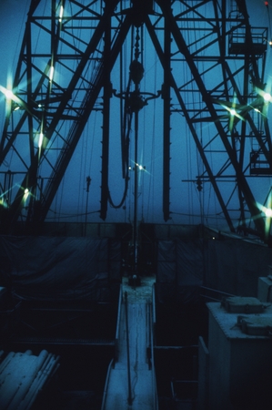 [Drilling rig on deck of D/V Glomar Challenger] Antarctica, Leg 28