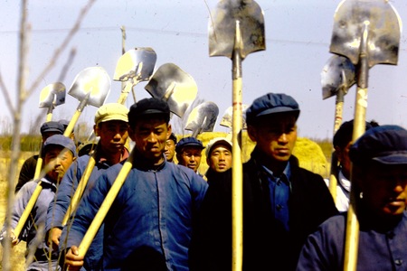 May Seventh Cadre School, Chongwen District, bureaucrats with shovels