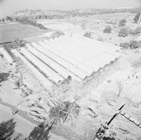 Aerial view of UC San Diego campus construction