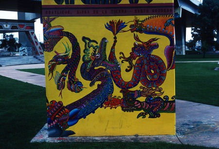 Chicano Park: Coatlicue: detail of serpents