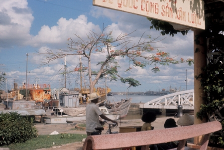 Dockside in Saigon, Vietnam. Lusiad Expedition, June 1962