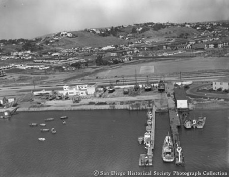 Aerial view of Harbor Boat and Yacht Company
