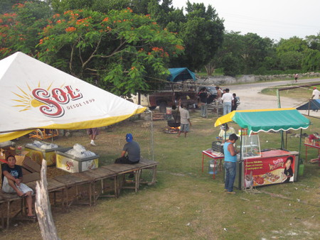 Vendors at Bull ring at Annual fiesta in San Juan Koop 02