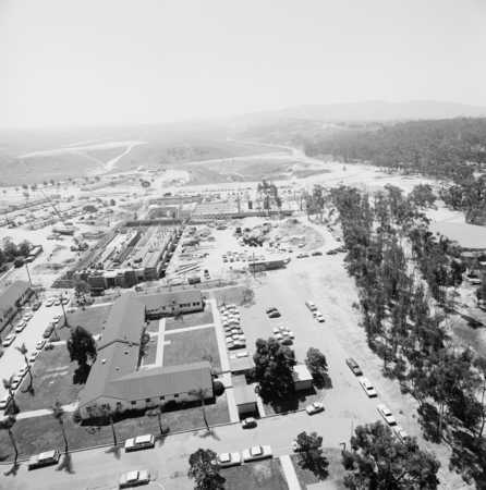 Aerial of Muir College construction