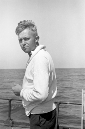 Zoologist Earl Hamlet Myers aboard R/V E.W. Scripps