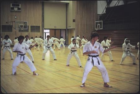 Martial Arts class at UCSD Rec Gym