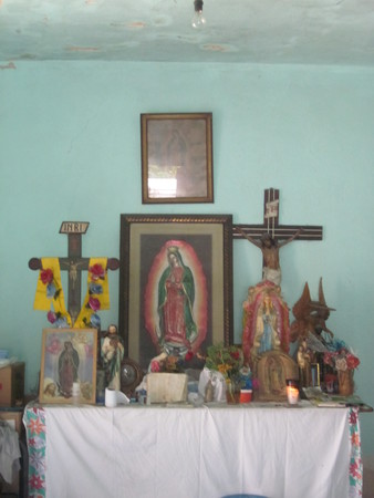 Altar in house of Jorge Concho Méndez