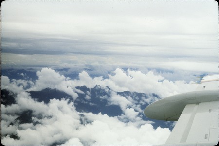 Clouds in Papua New Guinea highlands, aerial view