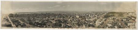 Panorama view of San Diego, looking west towards the County Administration Building