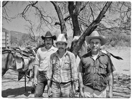J.B. Romero, Guillermo Bastida, Raul de los Santos at Rancho Monte Alto