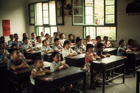 Primary School Students in Classroom