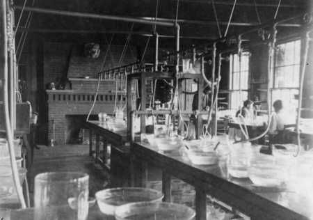 Scientific laboratory, possibly at Harvard University