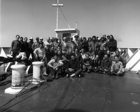 All personnel, including scientific, technicians, and Global Marine, Inc. employees, aboard D/V Glomar Challenger (ship) f...