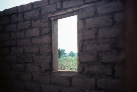 View from inside a new house being constructed at Mukupa Katandula village