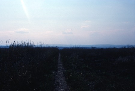 Narrow path going north on outskirts of Kaputa