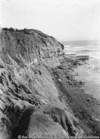 Cliffs on San Diego coastline