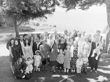 Scripps family during luncheon at the Martin Johnson House (T-29), Scripps Institution of Oceanography