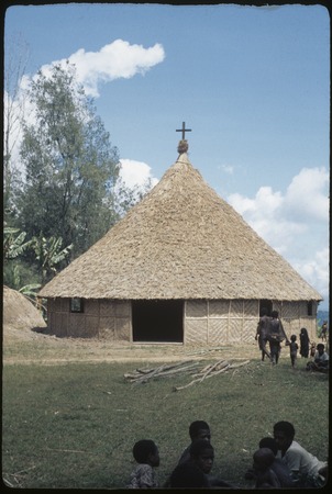 Church built with traditional materials