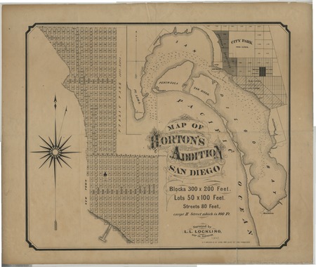 Map of Horton&#39;s Addition, San Diego : [Calif.]