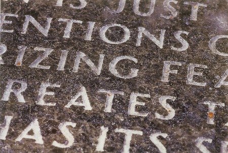 Green Table: detail of text