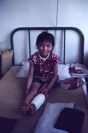 Injured Girl Receiving Care