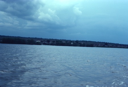 Leaving Kasongole fishing village by boat on Lake Mweru Wantipa